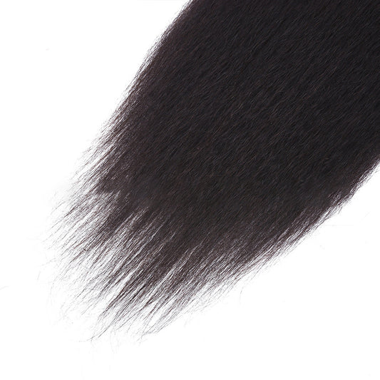 Kinky Straight Human Hair Ponytail