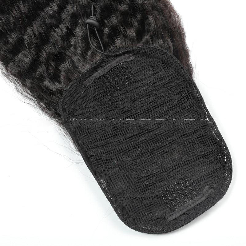 Kinky Straight Human Hair Ponytail